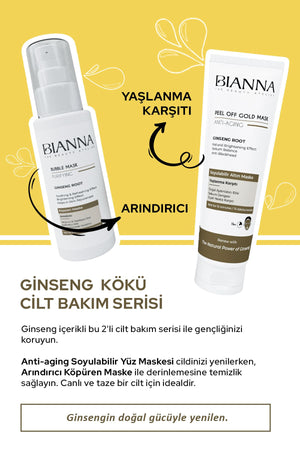 Bianna Bubble Mask Ginseng Özlü ve Yatıştırıcı Köpüren Maske - 75 ml | Dora Kozmetik