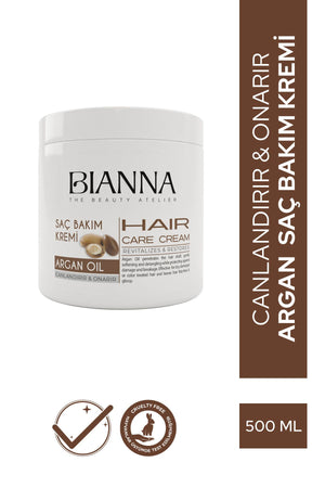 Bianna Argan Özlü Saç Bakım Kremi - 500 ml | Dora Kozmetik