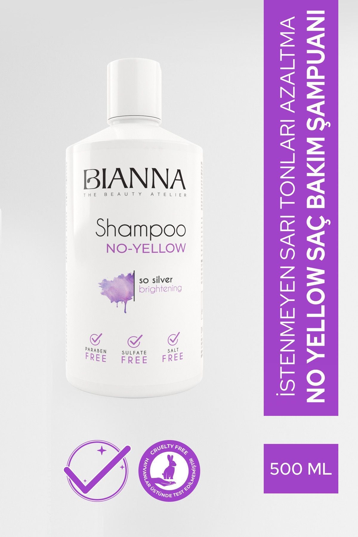Bianna Shampoo İntensive Care Plus No Yellow 500 ml