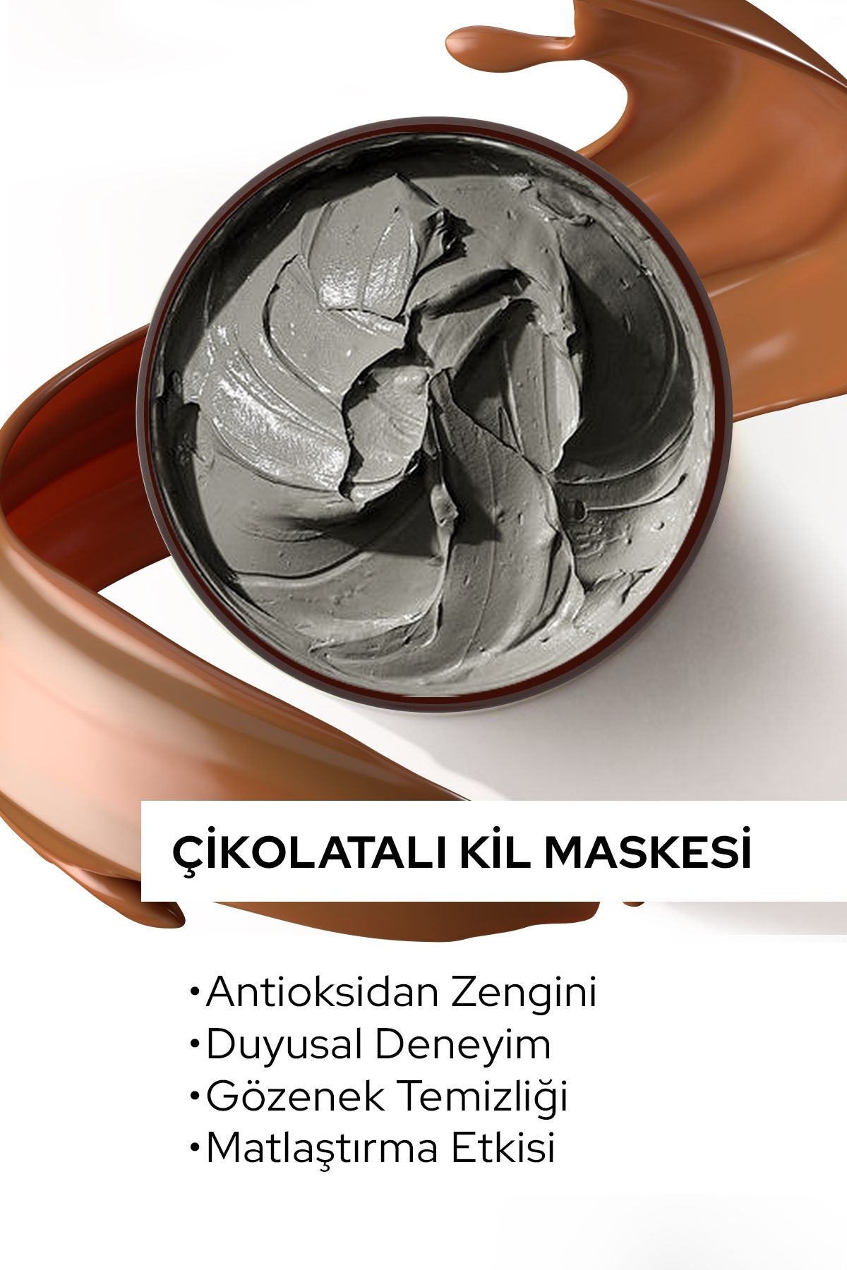 Black Red Kil Maskesi Yüz Maskesi Çikolata İçerikli Killi Yüz Maskesi - 400g | Dora Kozmetik