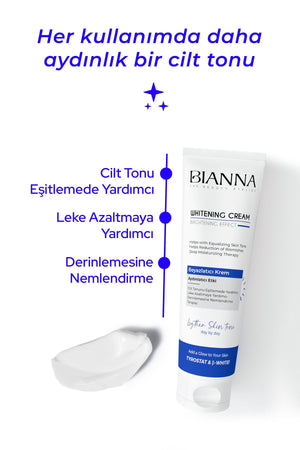 Bianna Beyazlatıcı Whitening Krem - Aydınlatıcı ve Cilt Tonu Eşitleyici - 100 ml | Dora Kozmetik