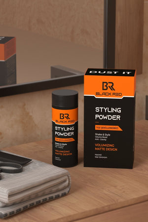 Black Red Matte Şekillendirici Toz Wax(Saç Pudrası) - 20 g | Dora Kozmetik