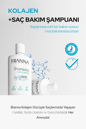 Bianna Kolajenli Yoğun Bakım Şampuanı – 500 ml | Dora Kozmetik