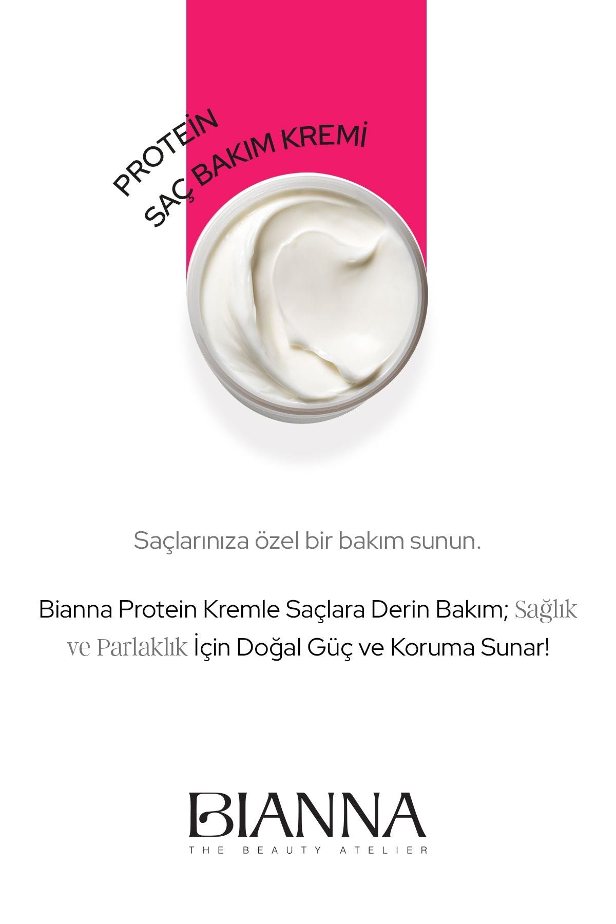 Bianna Proteinli Saç Bakım Kremi - 500 ml | Dora Kozmetik