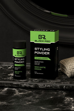 Black Red Semi-Matte Şekillendirici Toz Wax(Saç Pudrası) - 20 g | Dora Kozmetik