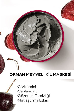 Black Red Kil Maskesi Anti-aging Ve Nemlendirici Yüz Maskesi Argan Içerikli Killi Yüz Maskesi | Dora Kozmetik