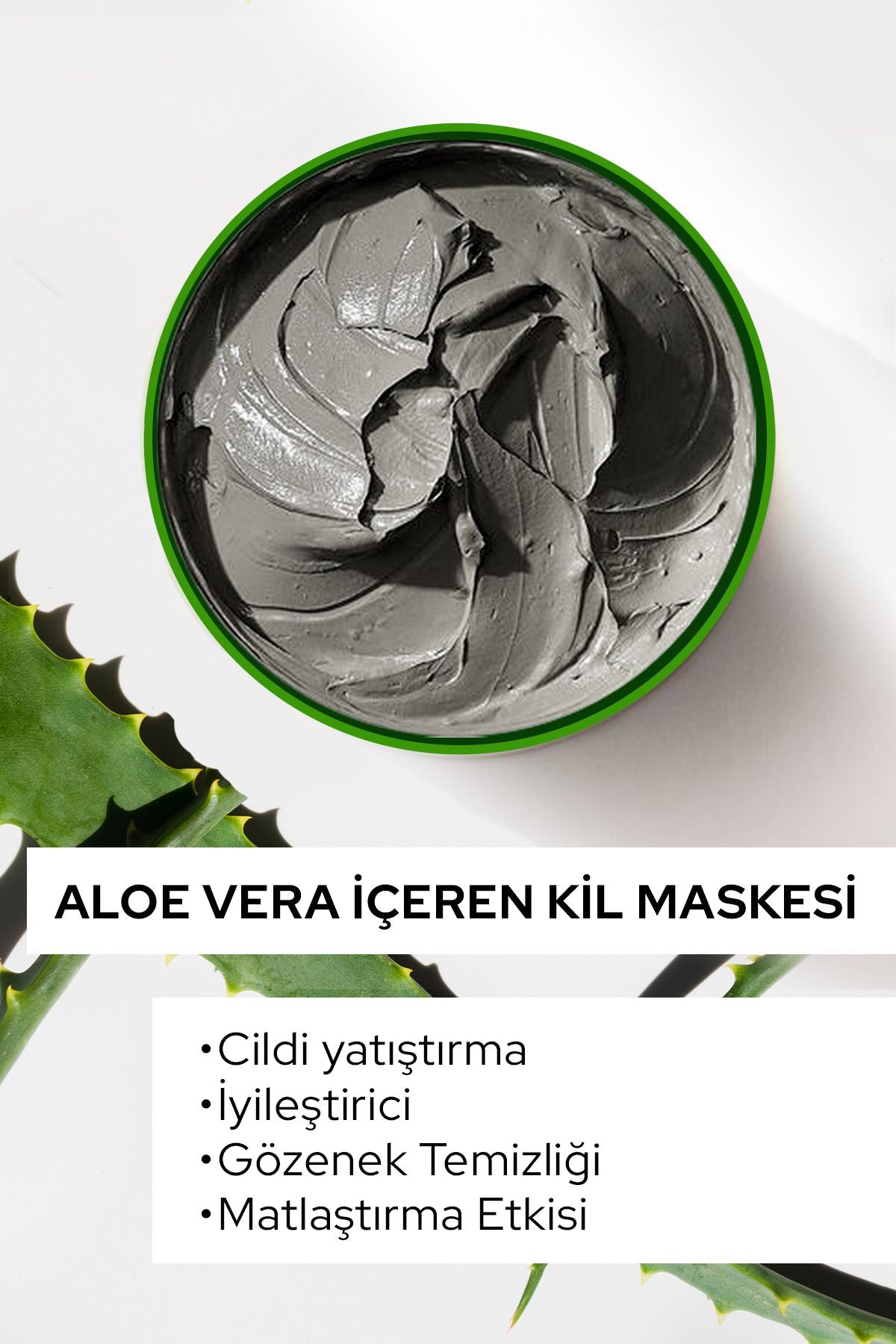 Black Red Kil Maskesi Yüz Maskesi Aloe Vera İçerikli Killi Yüz Maskesi - 400g | Dora Kozmetik