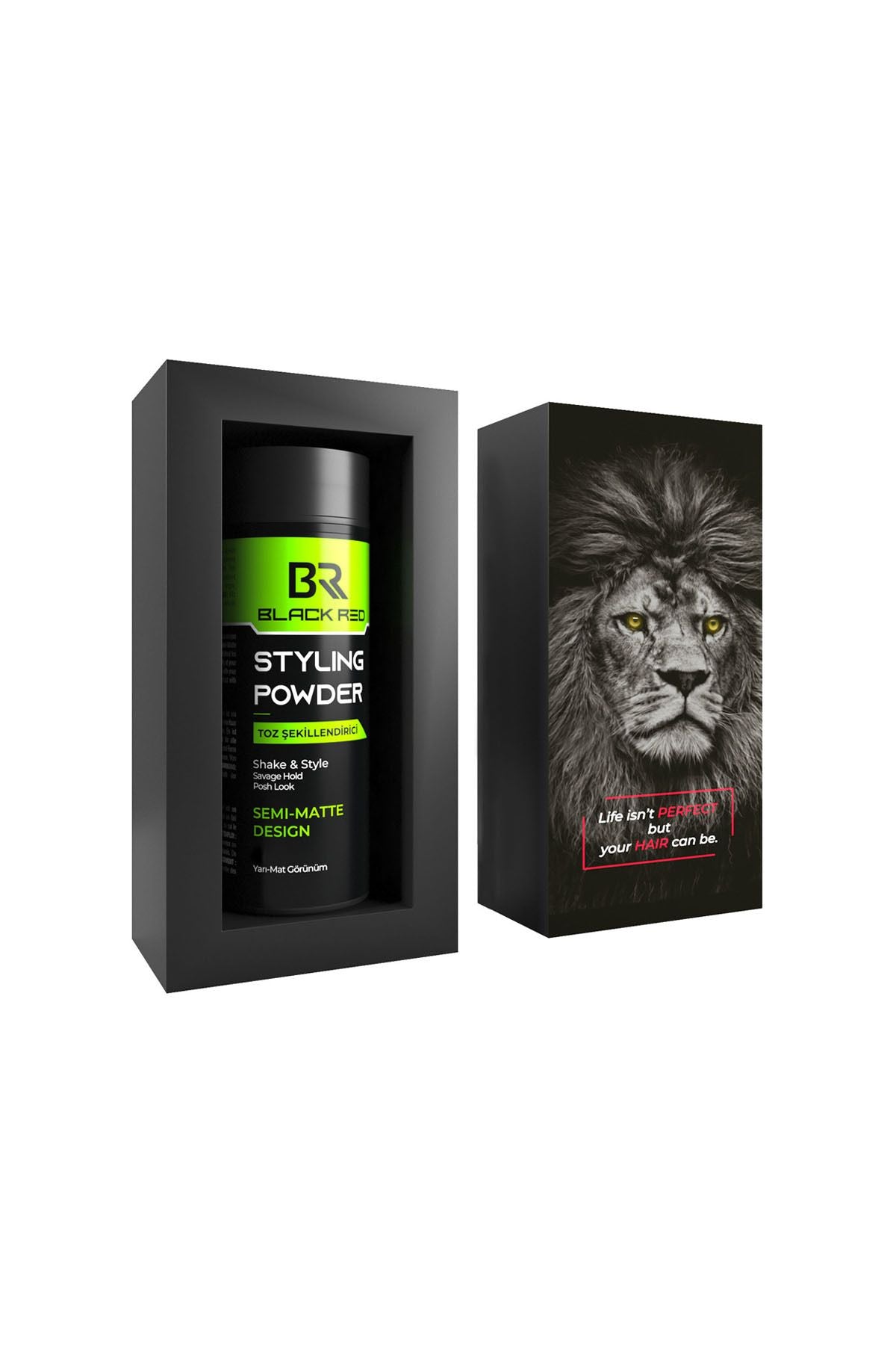 Black Red Semi-Matte Şekillendirici Toz Wax(Saç Pudrası) - 20 g | Dora Kozmetik