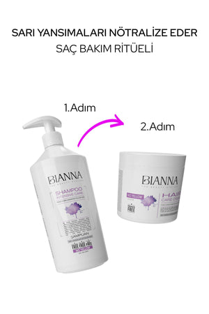 Mor Şampuan Tuzsuz Parabensiz No Yellow Turunculaşma Karşıtı Şaç Bakım Şampuanı Büyük Boy - 1000 ml | Dora Kozmetik