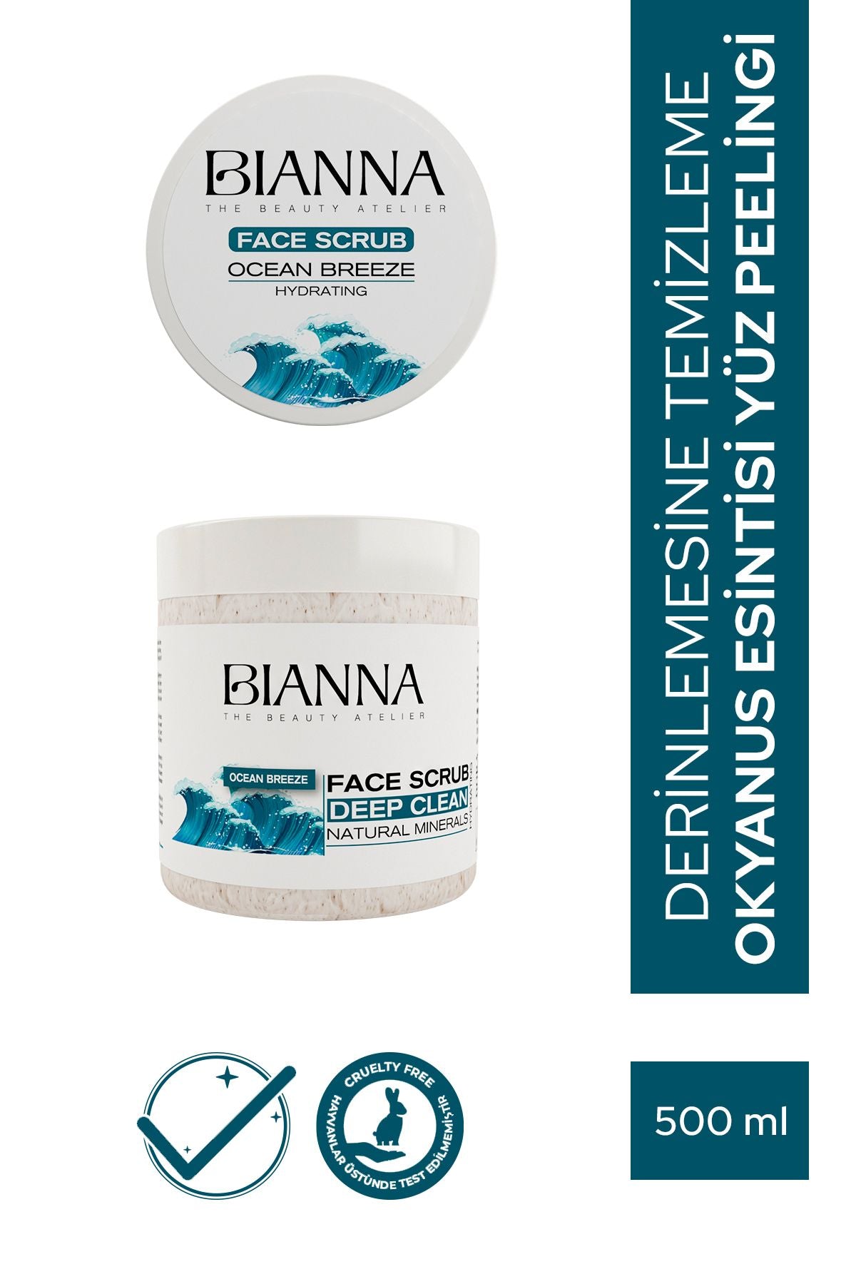 Bianna Okyanus Esintisi Yüz Peelingi Nemlendirici & Ferahlatıcı & Yatıştırıcı - 500ml | Dora Kozmetik