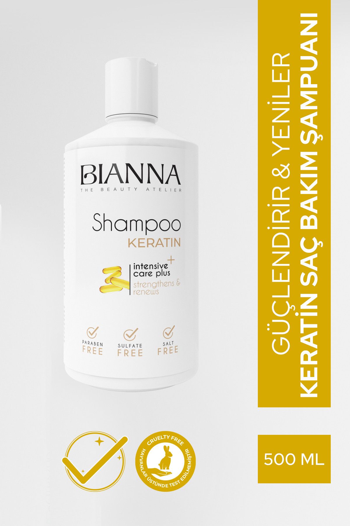 Bianna Keratinli Yoğun Bakım Şampuanı – 500 ml | Dora Kozmetik