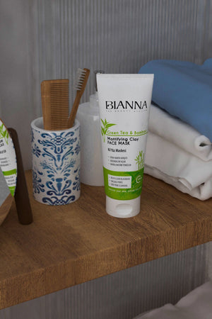 Bianna Yeşil Çay ve Bambu Özlü Yüz Maskesi 200 ml | Dora Kozmetik