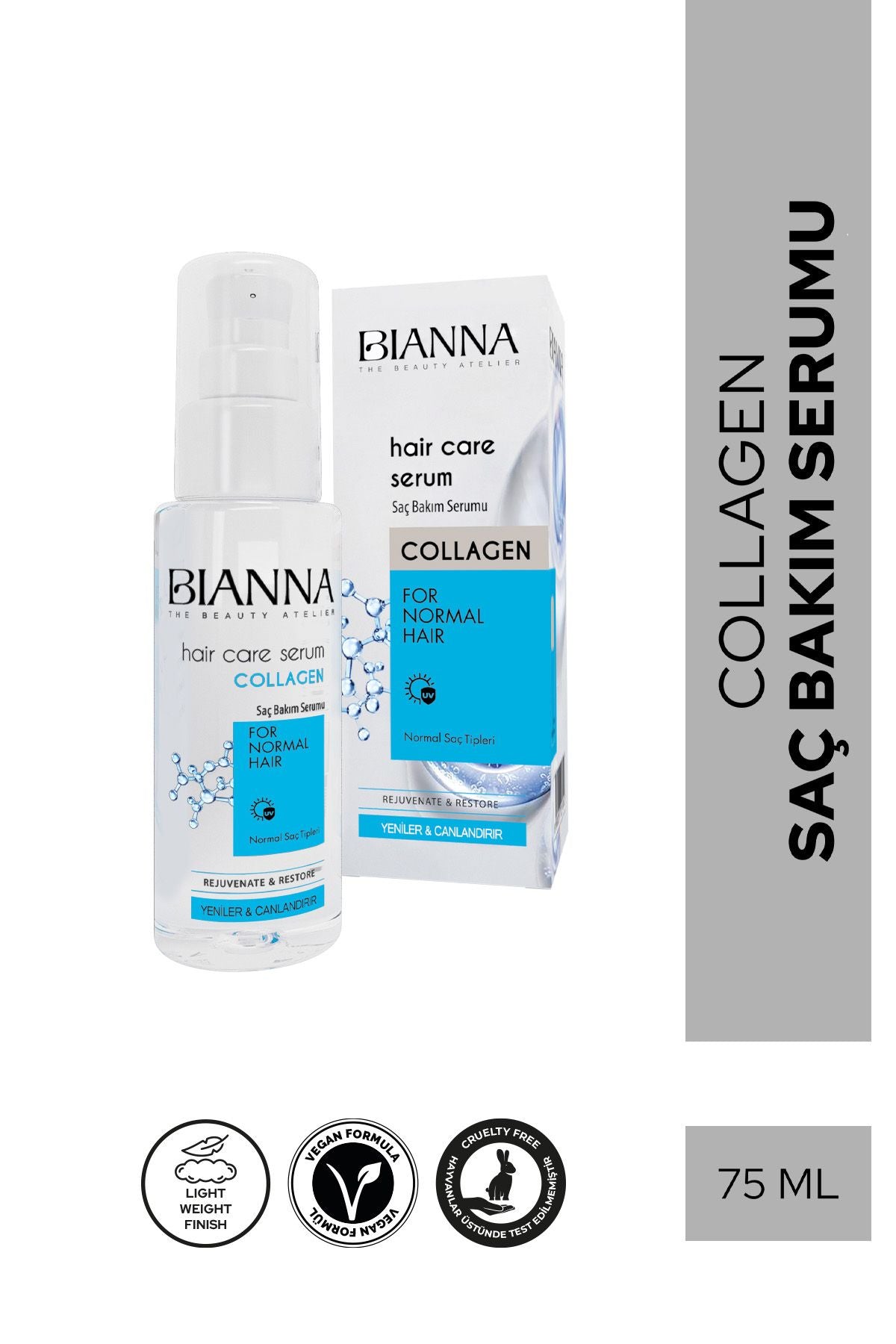 Bianna Kolajenli Saç Bakım Serumu - 75 ml | Dora Kozmetik