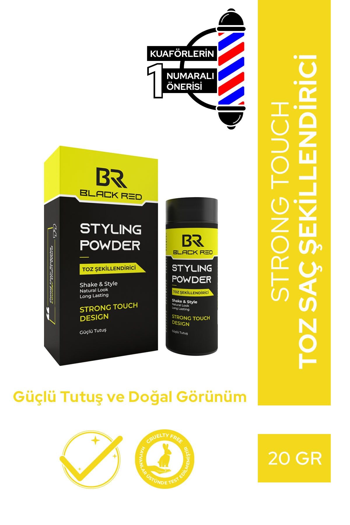 Black Red Strong Şekillendirici Toz Wax(Saç Pudrası) - 20 g | Dora Kozmetik