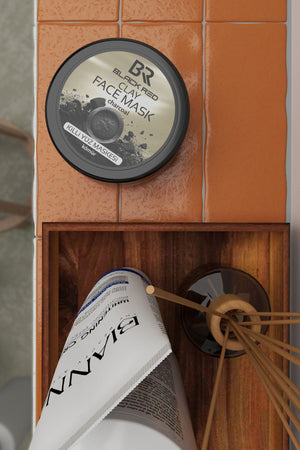 Black Red Kil Maskesi Yüz Maskesi Kömür İçerikli Killi Yüz Maskesi - 400g | Dora Kozmetik