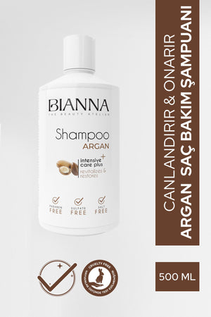 Bianna Argan Özlü Yoğun Bakım Şampuanı – 500 ml | Dora Kozmetik