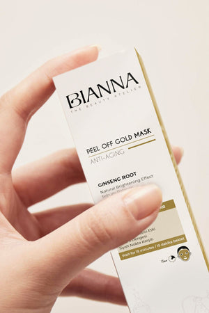 Bianna Altın Maske Antiaging Yaşlanma Karşıtı Soyulabilir Maske Ginseng Maske Siyah Nokta Karşıtı - 100 ml | Dora Kozmetik