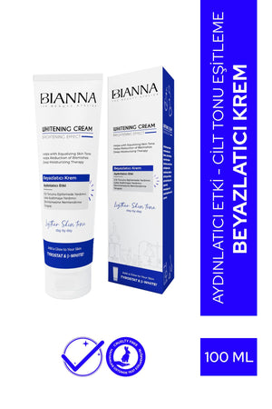 Bianna Beyazlatıcı Whitening Krem - Aydınlatıcı ve Cilt Tonu Eşitleyici - 100 ml | Dora Kozmetik
