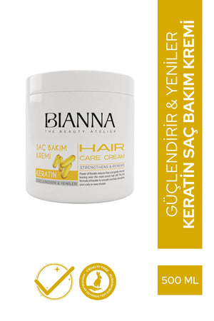 Bianna Keratinli Saç Bakım Kremi - 500 ml | Dora Kozmetik