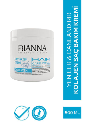 Bianna Collagen 3'lü Saç Bakım Seti - Şampuan - Serum - Krem | Dora Kozmetik