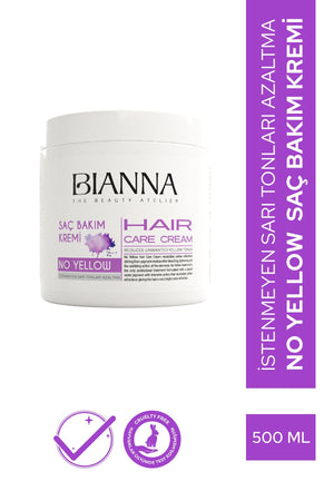 Bianna Mor (No Yellow) Saç Bakım Kremi - 500 ml | Dora Kozmetik