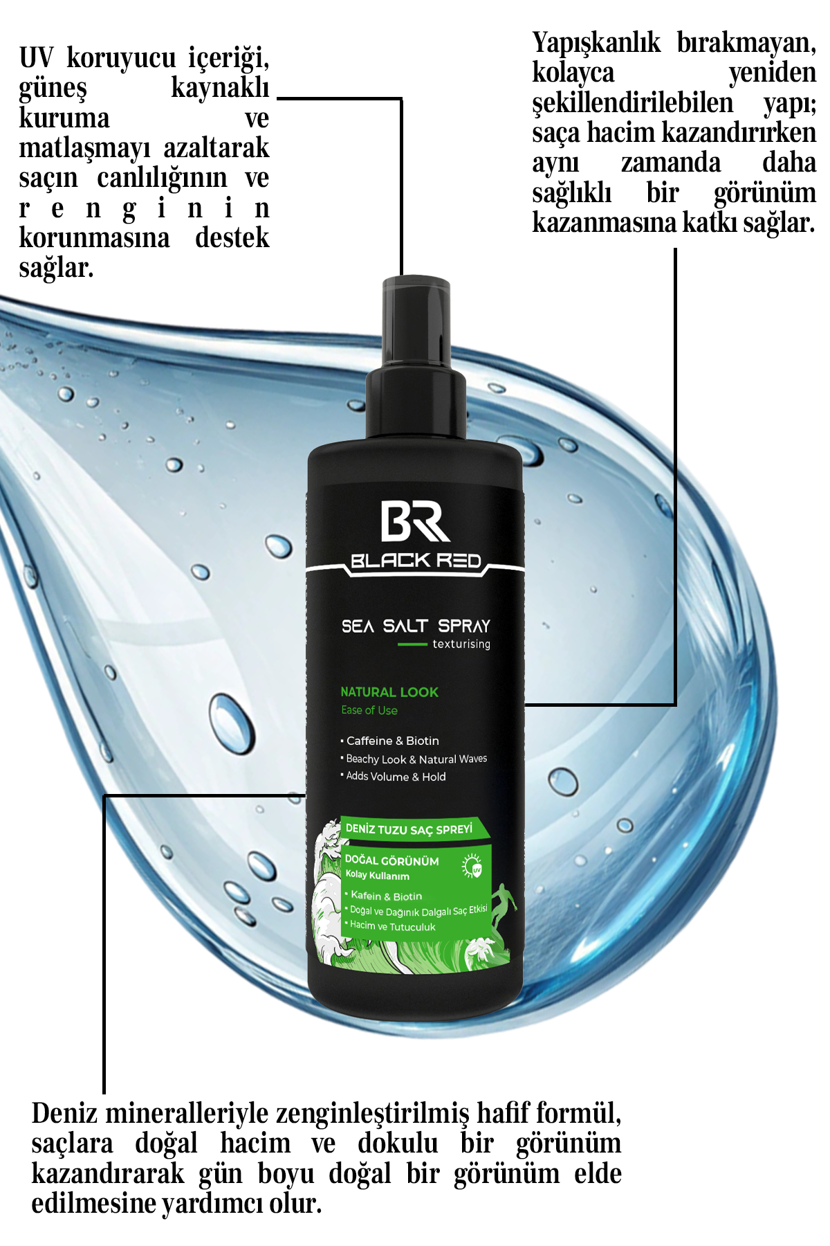 Black Red Sea Salt Spray 200 ml