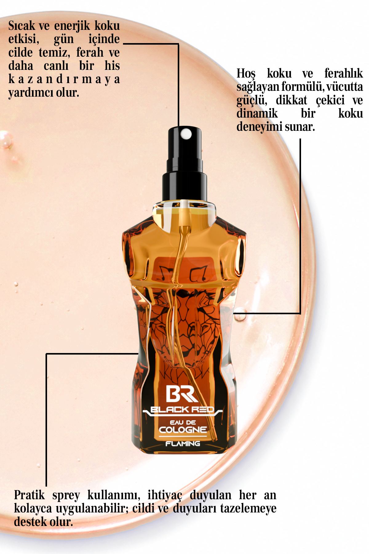 Black Red Flaming Eau de Cologne 350 ml