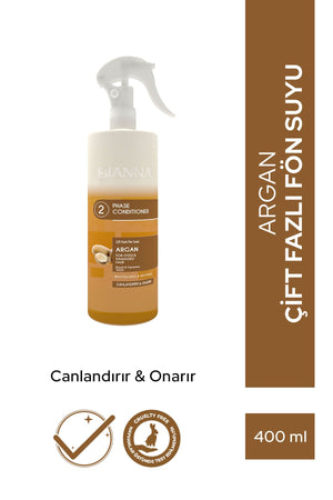 Bianna Çift Fazlı Argan Içeren Fön Suyu | Canlandırır & Onarır - 400 ml | Dora Kozmetik