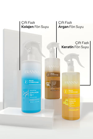 Bianna Çift Fazlı Keratin Içeren Fön Suyu | Güçlendirir & Yeniler - 400 ml | Dora Kozmetik