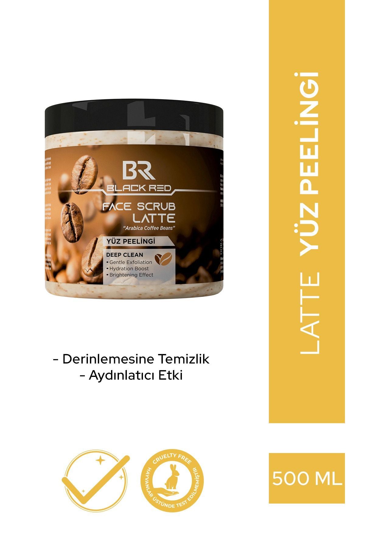 Black Red Face Scrub Latte 500 ml