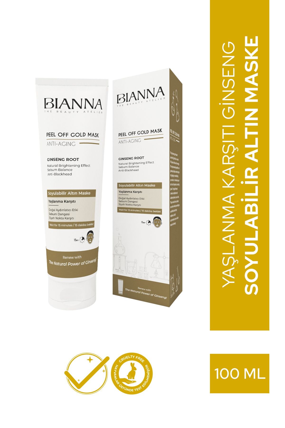 Bianna Peel Off Gold Mask Anti Aging 100 ml