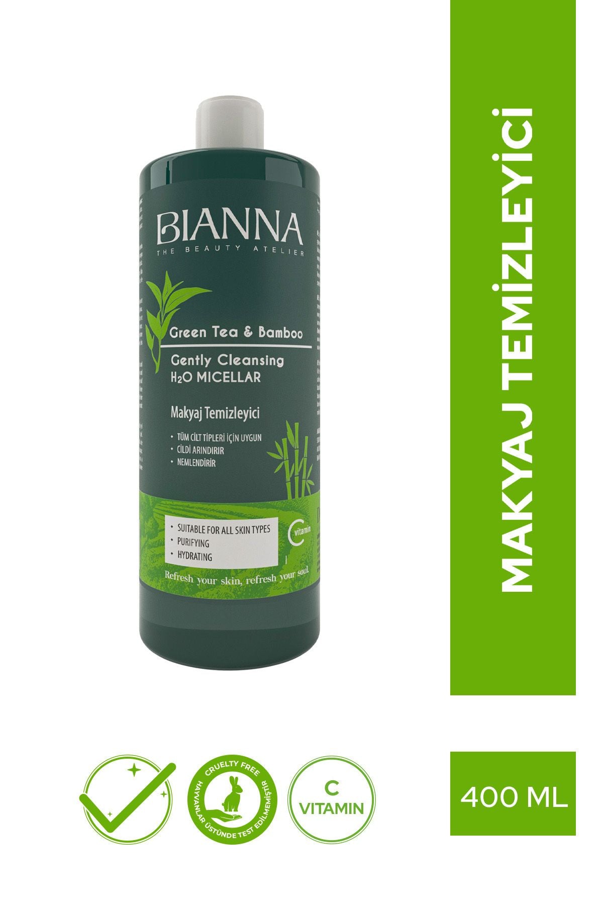 Bianna Green Tea And Bamboo Makeup Remover 400 ml