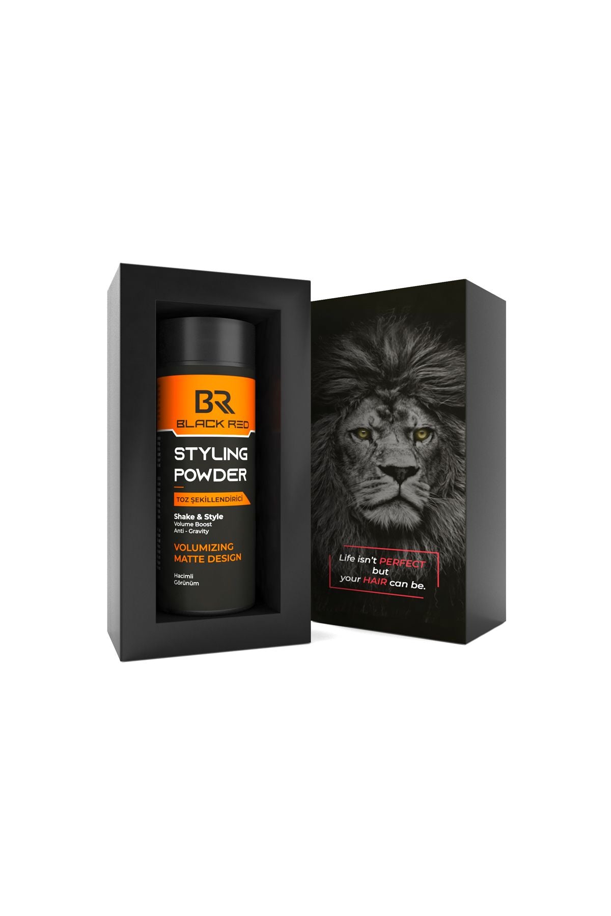 Black Red Saç Şekillendirici Toz Wax - Matte & Strong Toz Wax