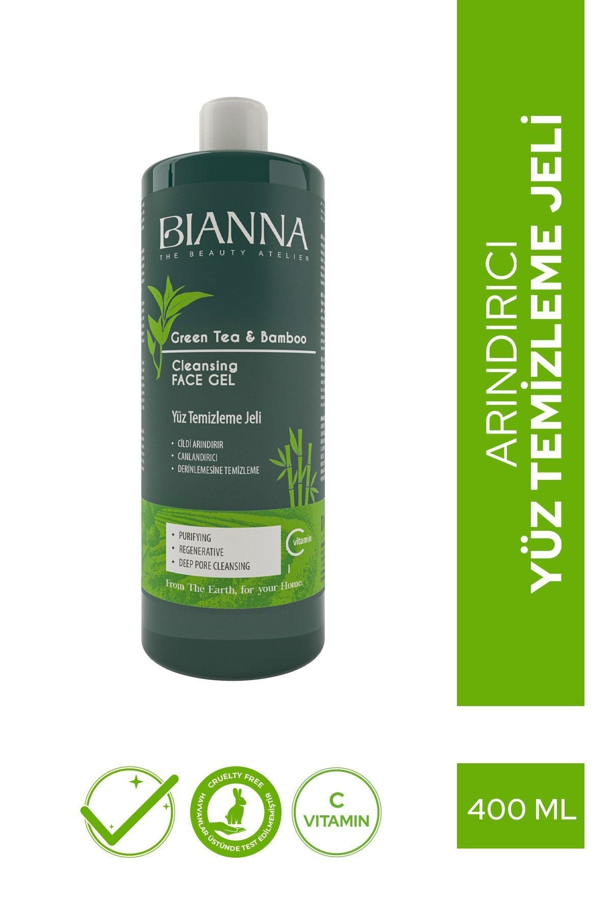 Bianna Green Tea And Bamboo Face Gel 400 ml