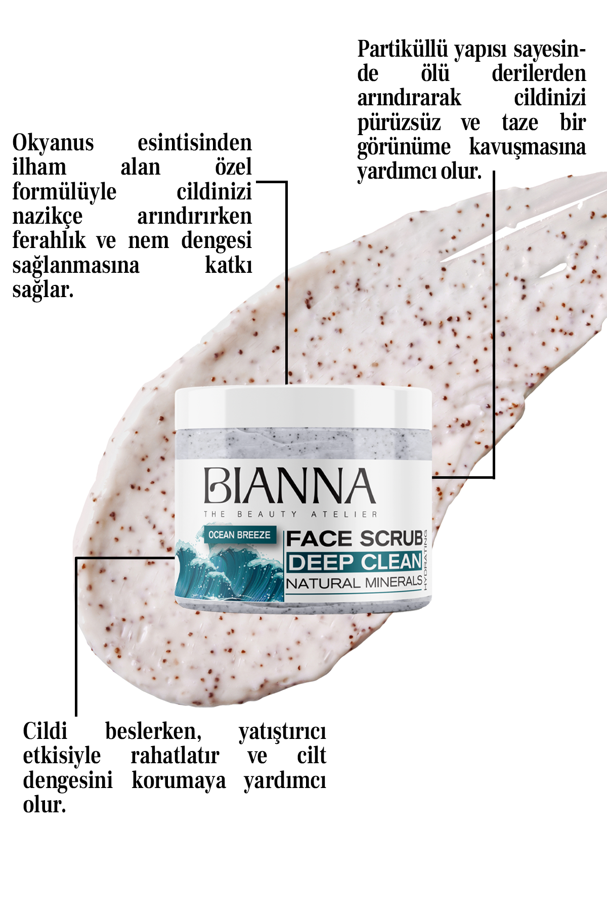 Bianna Okyanus Esintisi Hisli Yüz Peelingi - 250 ml