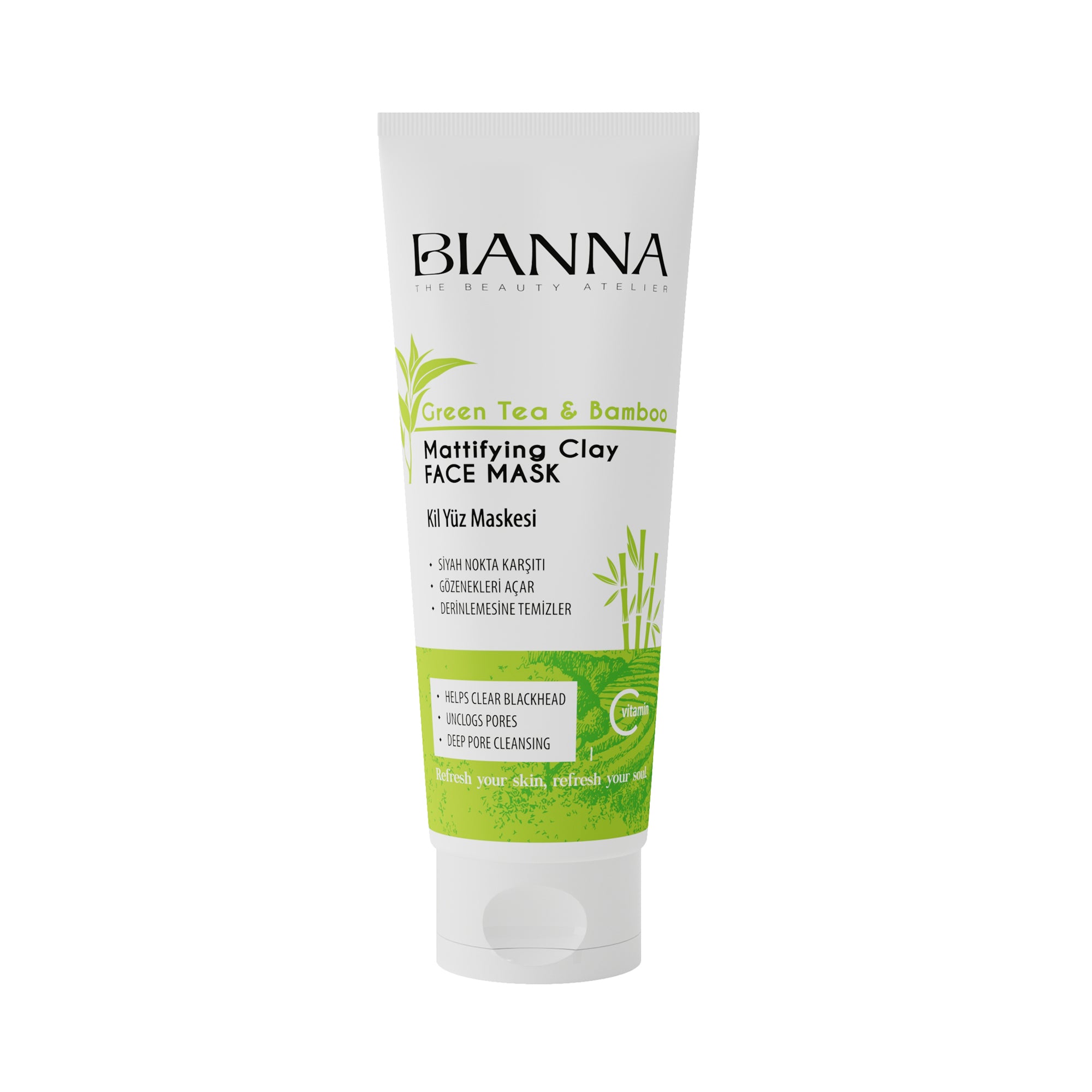 Bianna Green Tea And Bamboo Clay Mask 200 ml