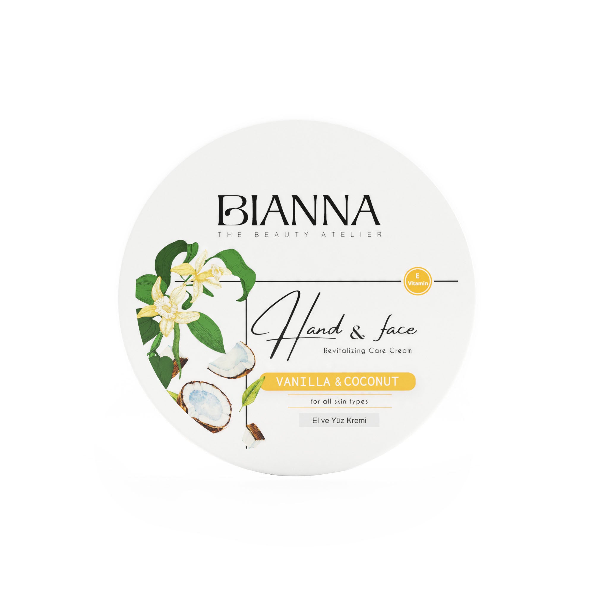 Bianna Hand And Face Cream Vanilla And Coconut 250 ml