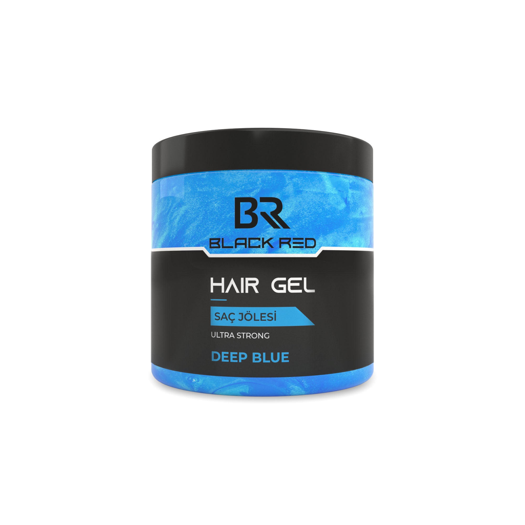 Black Red Hair Gel Ultra Strong Deep Blue 500 ml