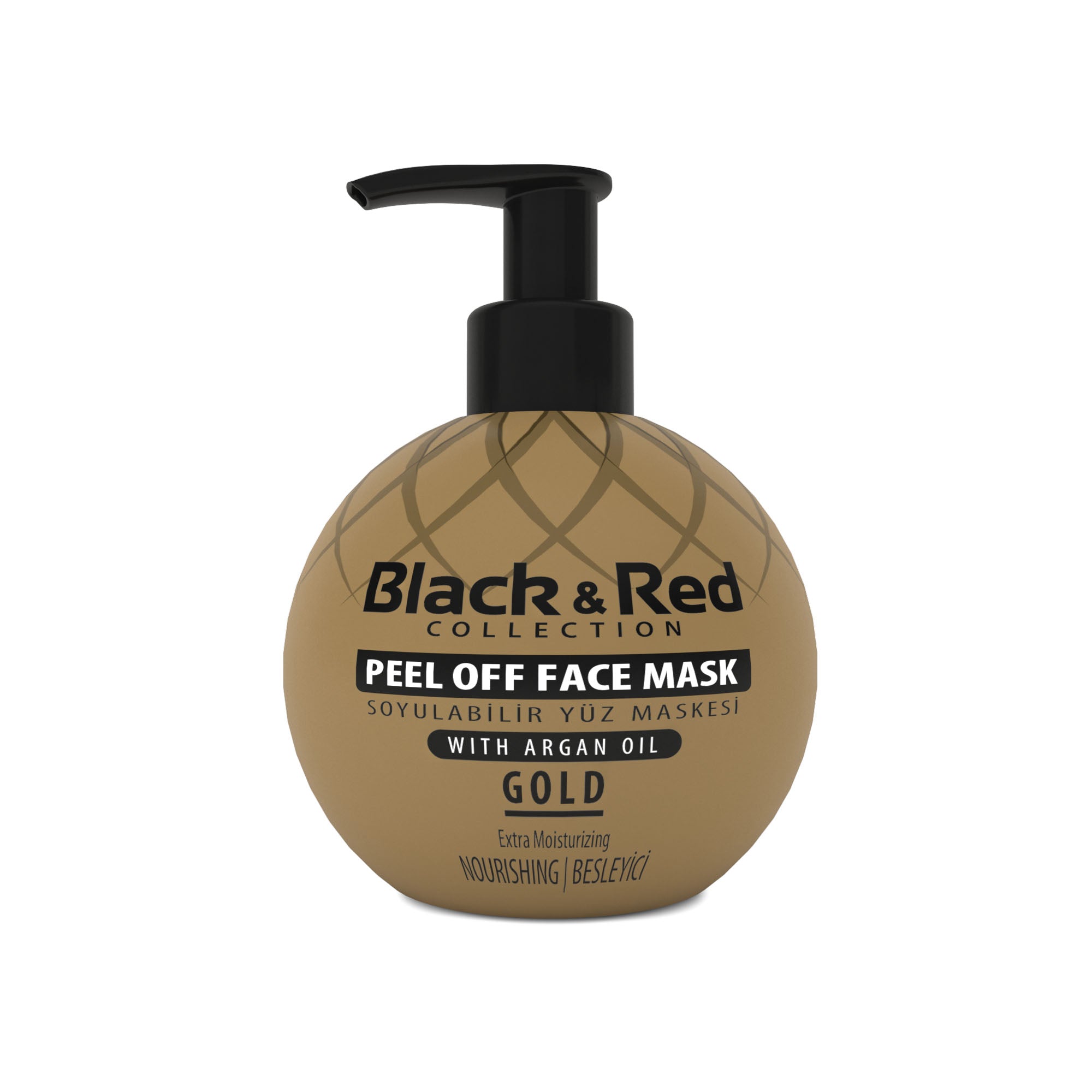 Black Red Peel Off Face Mask Gold 250 ml